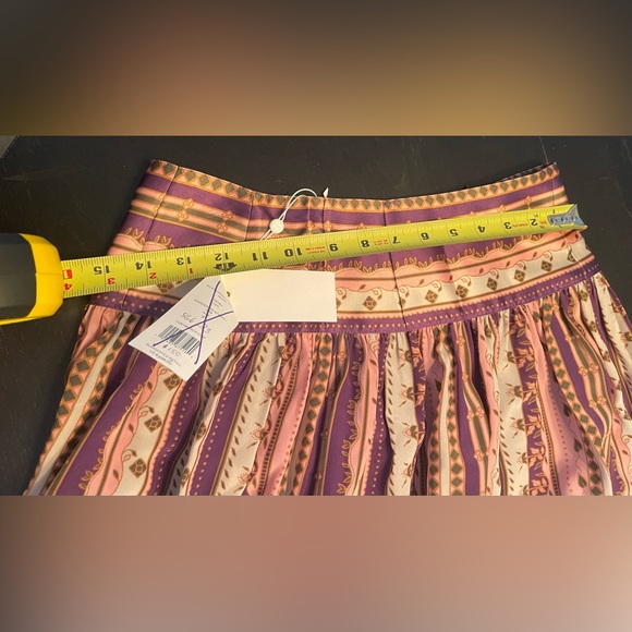 NWT Tory Burch silk burnout pleated skirt - Picture 11 of 12